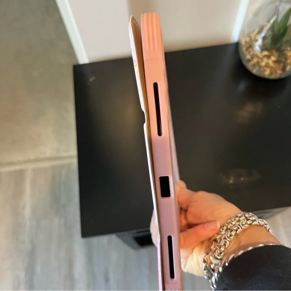 iPad Case pink Marbled New